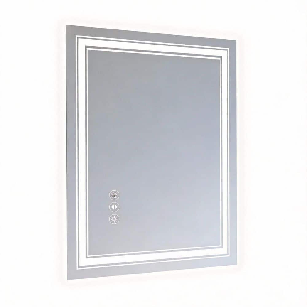 36 in. W x 36 in. H Square Frameless Dimmable LED Anti-Fog Smart Wall Mount Bathroom Vanity Mirror in White price history on PriceWatchPro