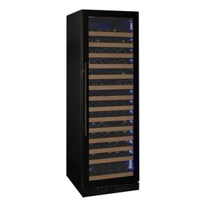 Reserva Series 163 Bottle 71 in. Tall Single Zone Digital Wine Cellar Cooling Unit in Black Glass with Right Hinge