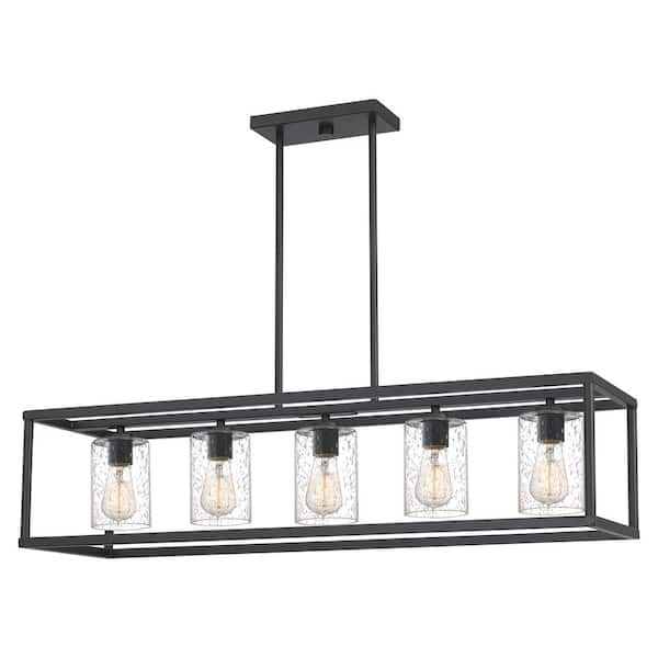 New Harbor 5-Light Old Bronze Outdoor Chandelier