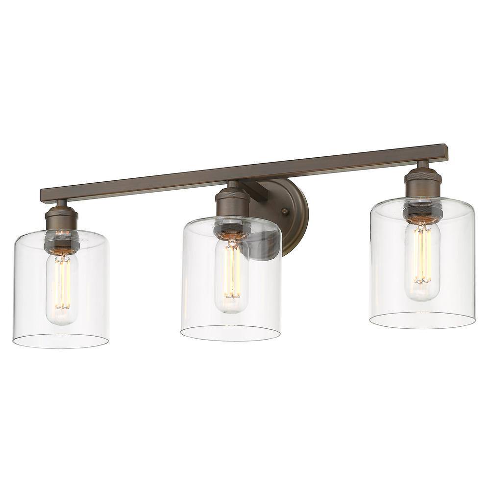 Fisher 25.13 in. 3-Light Rubbed Bronze Vanity Light price history on PriceWatchPro