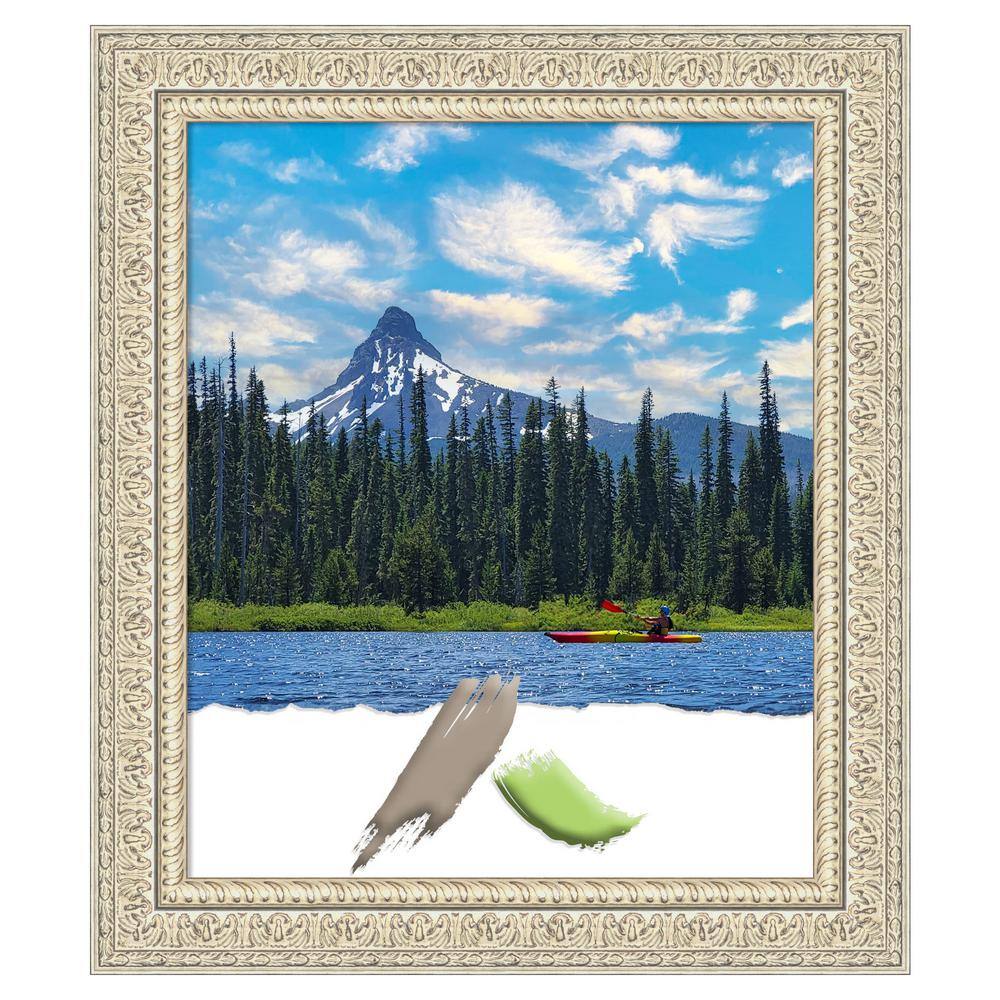 Fair Baroque Cream and Brown Wood Picture Frame