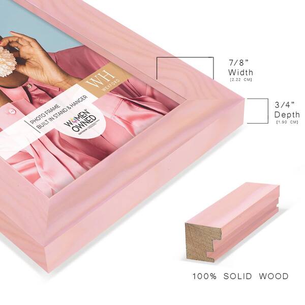 Wexford Home Textured 3.5 in. x 5 in. Pink Picture Frame (Set of 6) WF106A-6  - The Home Depot