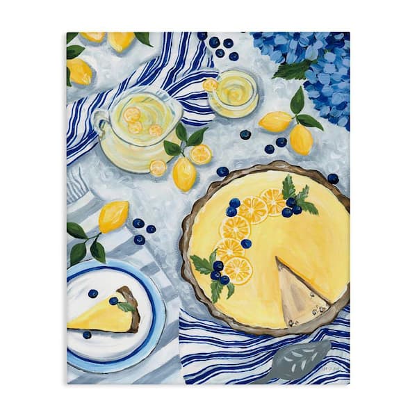 Lemony Summer Picnic by Yvette St. Amant Unframed Food Graphic Art Print 20 in. x 16 in.