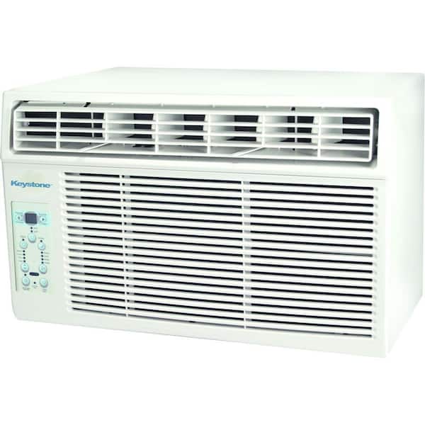 Keystone 10,000 BTU 115-Volt Window-Mounted Air Conditioner with Follow Me LCD Remote Control