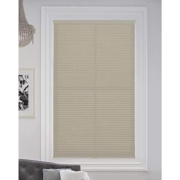 BlindsAvenue Misty Gray Cordless Light Filtering Fabric Cellular Shade 9/16 in. Single Cell 25 in. W x 72 in. L