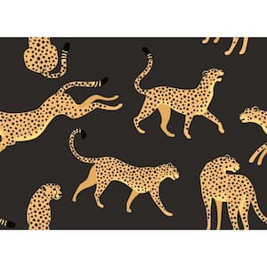 Animal Print Leopard Light Natural Peel and Stick Vinyl Wallpaper  W9227-Vinyl-LightNatural-216 - The Home Depot