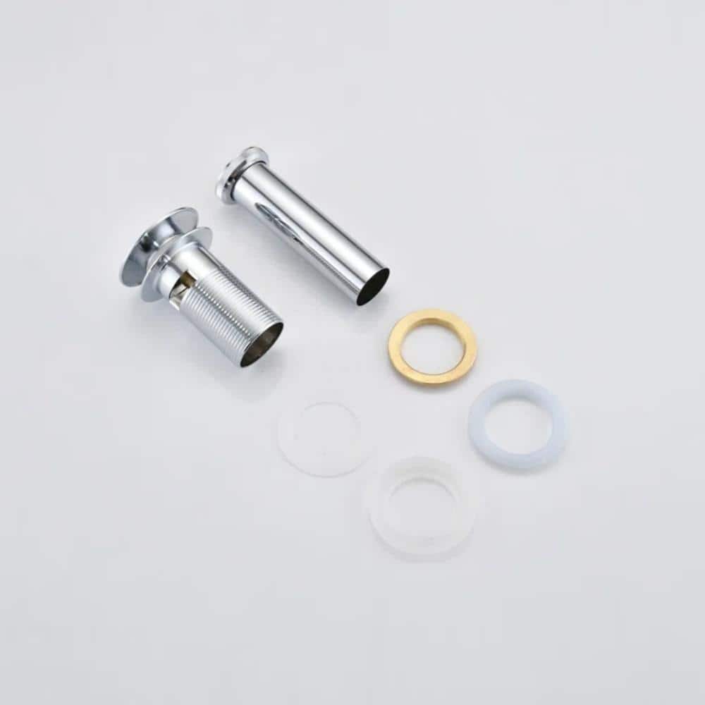 Polished Chrome Pop-Up Bathroom Sink Drain with Overflow