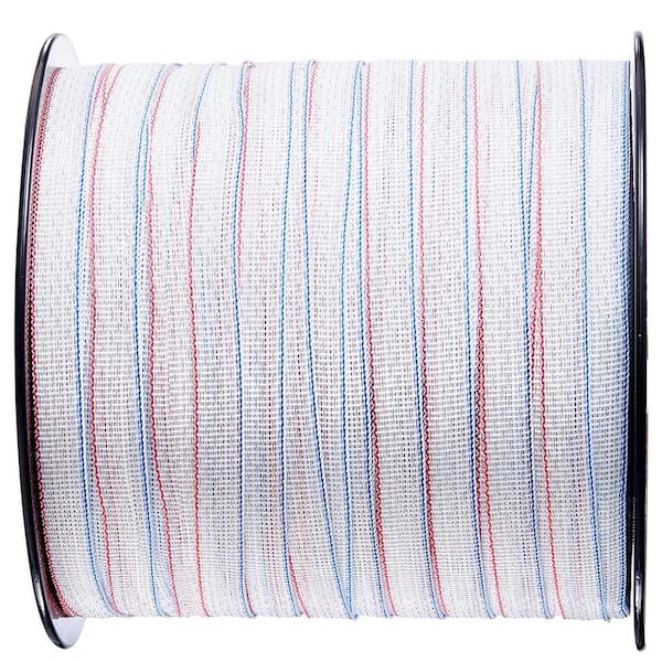 ATENGNES 1640 ft. Portable Polywire Electric Fence Wire 3/4 in. Dia 6-Stainless Steel Strands for Horse, Cattle, Livestock