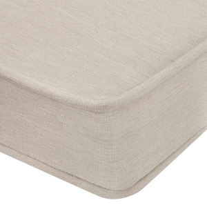 20 in. x 19 in.  Square Outdoor Seat Cushion in Putty (6-Pack)