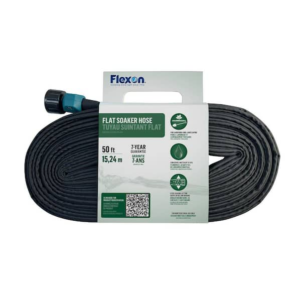 Flexon 3/8 in. Dia x 50 ft. Flat Fabric Soaker Hose