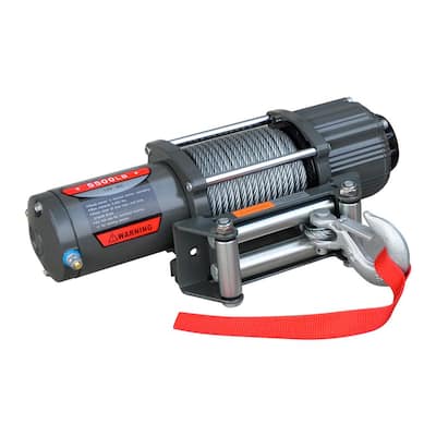 5500 lbs. ATV/Utility Electric Winch with Automatic Load-Holding Brake