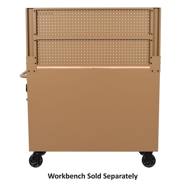 Husky 46 in. Gloss Tan Steel Pegboard Attachment H46PEGBOARDTAN