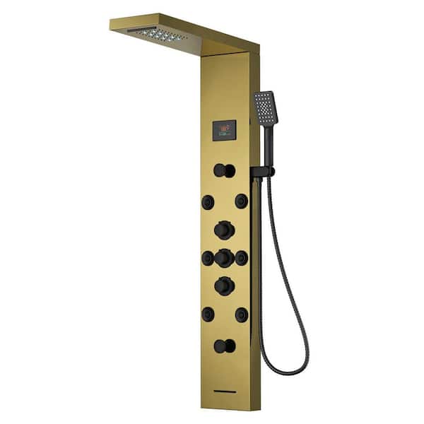 絶版‼️ Dafy Hagai Golden Showers Povucky 6-in-One 6-Jet Shower Panel Tower System with Rainfall