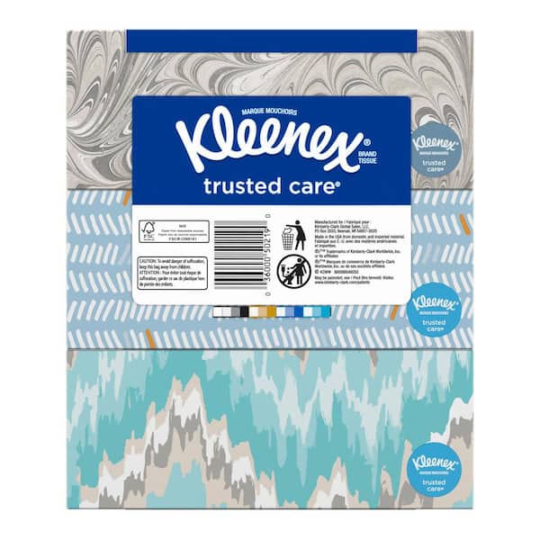Kleenex, Facial Tissues, 1 Flat Box, 144 Count