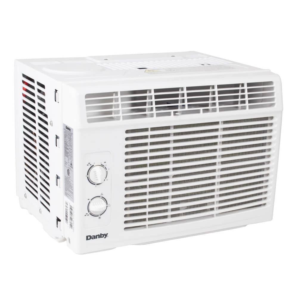 White Compact 5000 BTU Window Air Conditioner