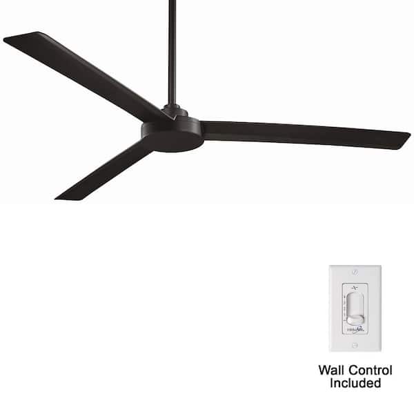 MINKA-AIRE Roto XL 62 in. Indoor/Outdoor Coal Ceiling Fan with Wall Control