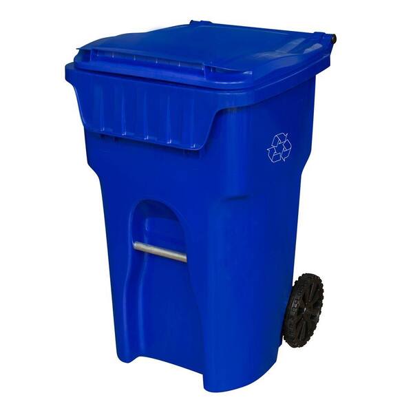 Otto Edge 65 Gal. Blue Wheeled Recycling Container