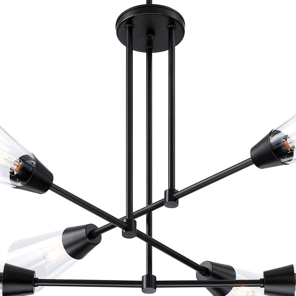 Norro Mid-Century Modern Sputnik Black Pendant Light