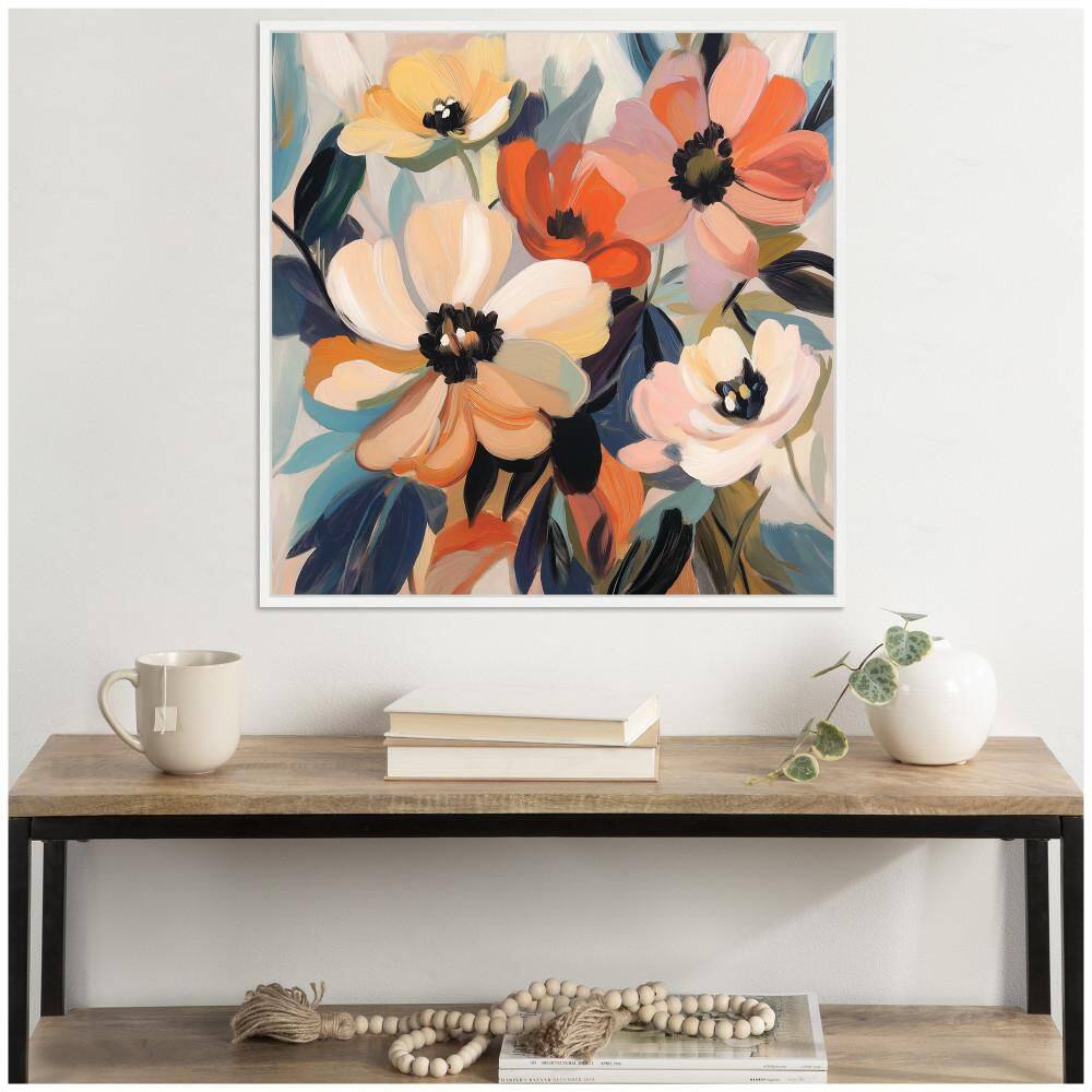 "Sylvie ""Garden Bloom Abstract Bouquet III"" by The Creative Bunch Studio White Framed Art Print 30 in. x 30 in." price history on PriceWatchPro