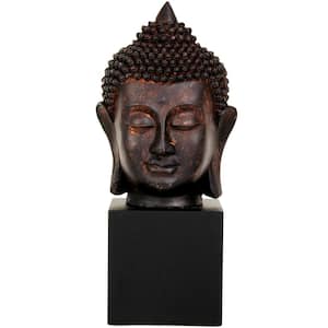 10 in. Thai Buddha Head Decorative Statue