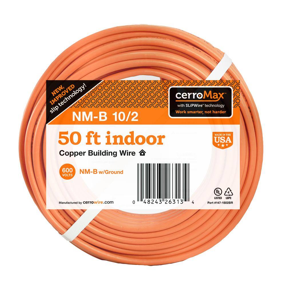 NEW 50' 10/2 W/GROUND NM-B ROMEX HOUSE WIRE/CABLE 