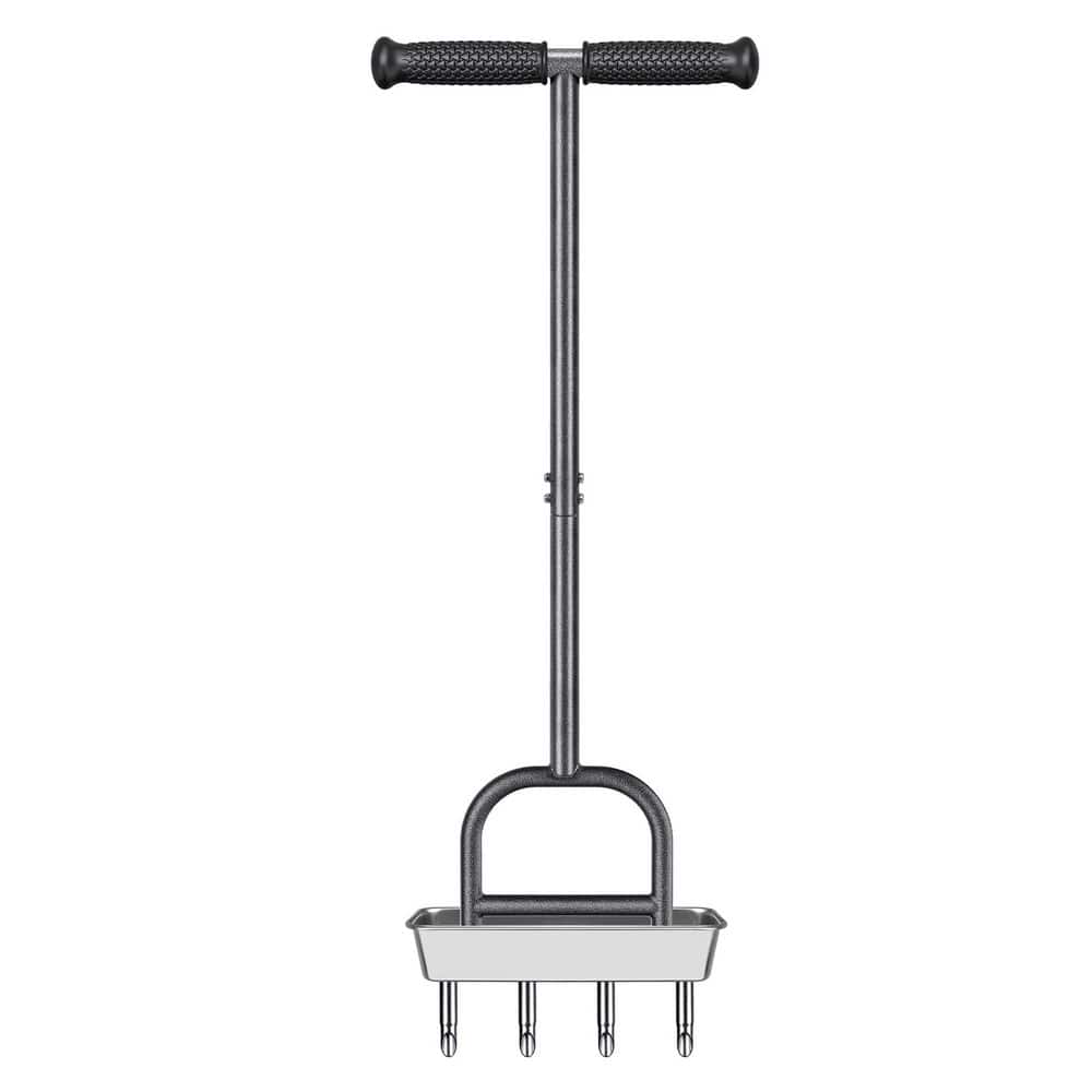 Stainless Steel Manual Lawn Aerator Tool with 4 Corer Plugs Soil Core Tray Soft Grip Improves Lawn Health price history on PriceWatchPro