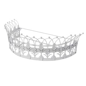 White Decorative Metal Curtain or Canopy Crown
