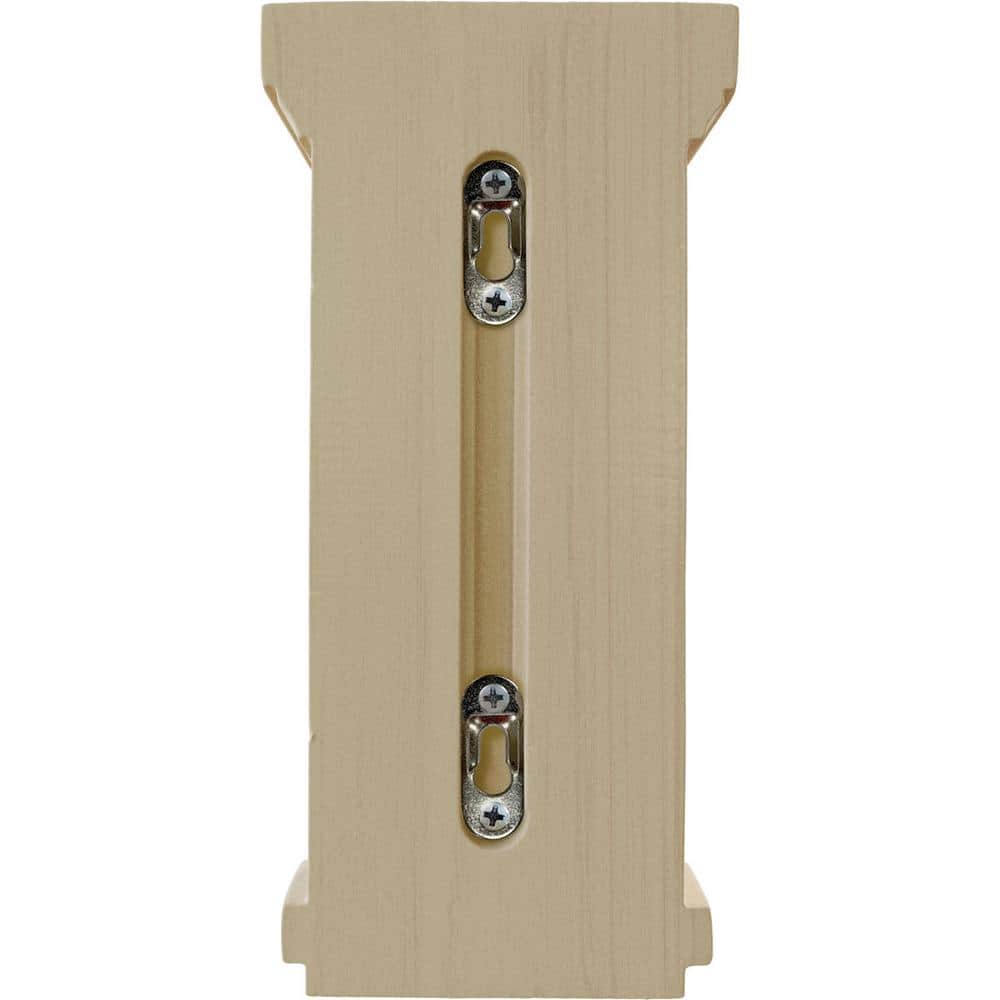 Traditional Recessed Rubberwood Corbel 4.75"W x 5"D x 10"H