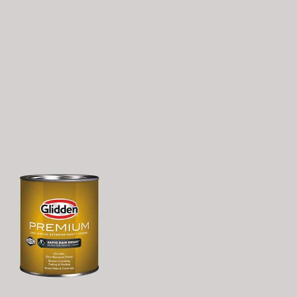 Glidden Premium 1 qt. PPG1021-1 Mountain Gray Satin Exterior Latex