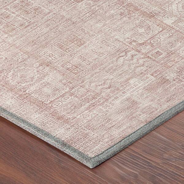 Chantille Machine Washable Indoor/Outdoor Abstract ACN2804 Pink 2 ft. x 3 ft. Accent Rug