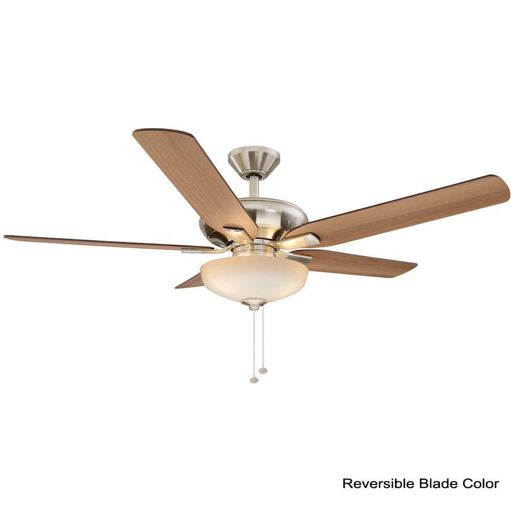 Holly Springs 52'' Brushed Nickel Ceiling Fan with LED Light Kit