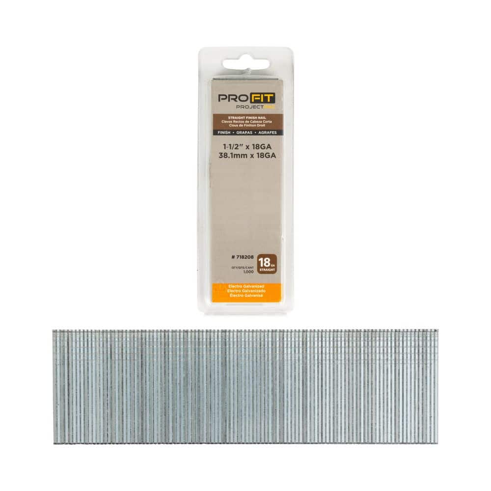 1-1/2 in. x 18GA Straight Electrogalvanized Collated Brad Nails (1000-Per Box) price history on PriceWatchPro