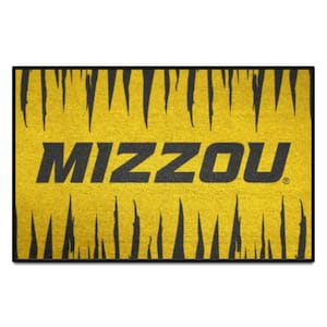 University of Missouri Yellow 19 in. x 30 in. Starter Mat Accent Rug