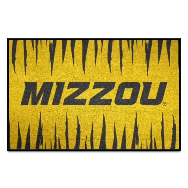 FANMATS University of Missouri Yellow 19 in. x 30 in. Starter Mat Accent Rug