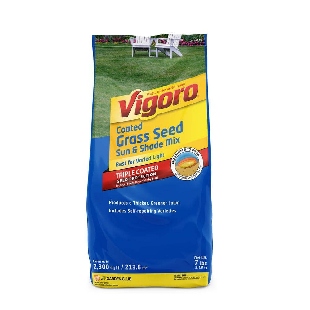 Vigoro 7 Lbs Sun And Shade Grass Seed Mix 100544412 The Home Depot 