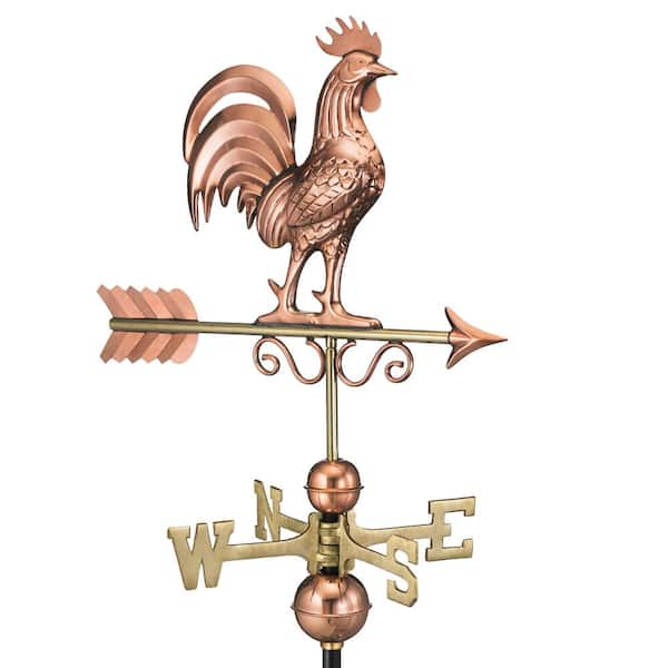 Good Directions Bantam Rooster Weathervane - Pure Copper