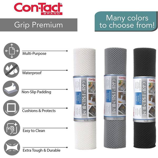 Con-Tact Grip Prints Savory Teal Blue and White 18 in. x 8 ft. Non-Adhesive Shelf and Drawer Liner (4-Rolls)