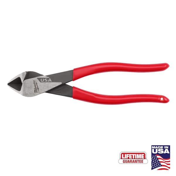 Milwaukee 8 in. Diagonal Cutting Pliers with Dipped Grip