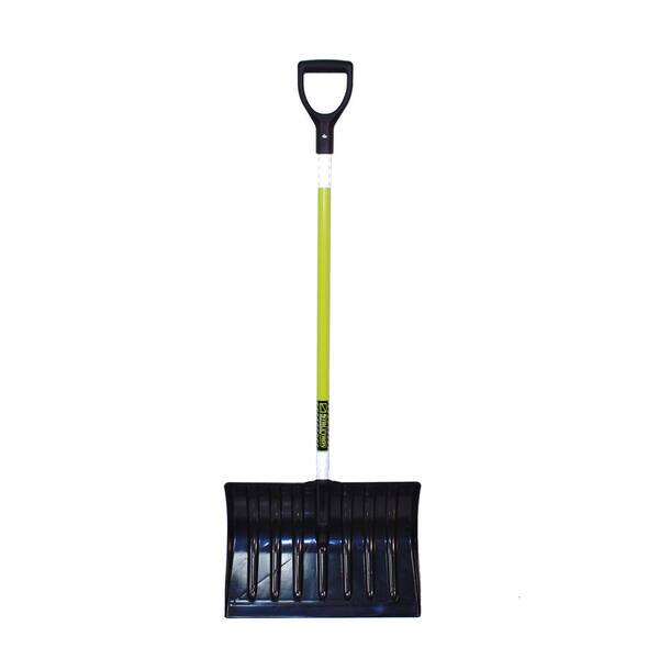 Seymour Structron 18 in. Poly/ABS Blade Snow Shovel with 43 in. Reflective Fiberglass D-Grip Handle