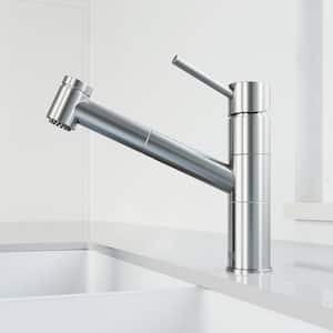 Branson Single-Handle Pull-Out Sprayer Kitchen Faucet in Stainless Steel