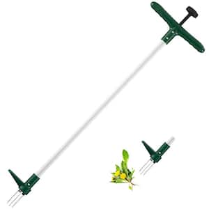 39 in. Weed Puller, 3 Claws Manual Stand Up Weeder Remover, Root and Dandelion Weed Removal Garden Weeding Tool
