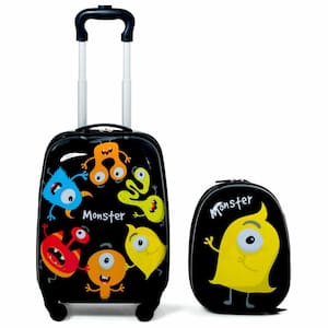 2-PC Kids Luggage Set 12 in. Backpack and 16 in. Rolling Suitcase Travel ABS