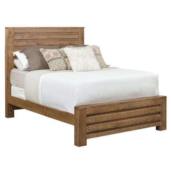 Progressive Furniture Windsor Caramel Queen Complete Panel Bed