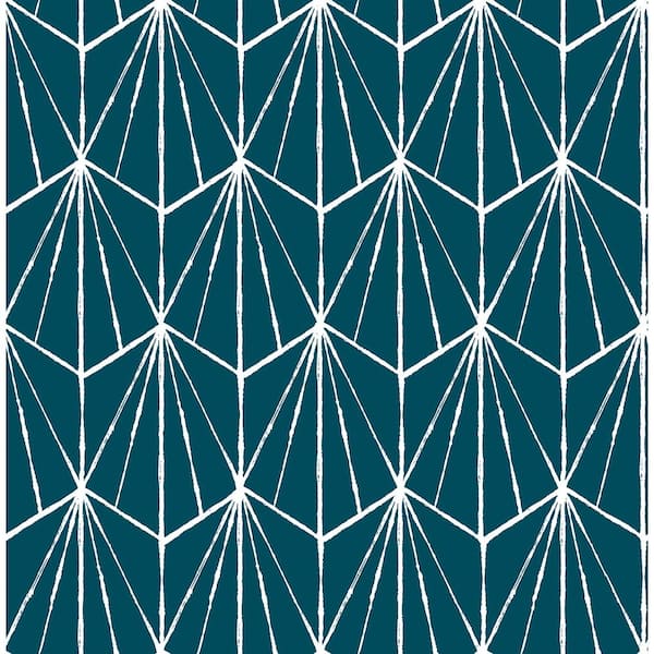 NuWallpaper Indigo Dorset Peel & Stick Wallpaper
