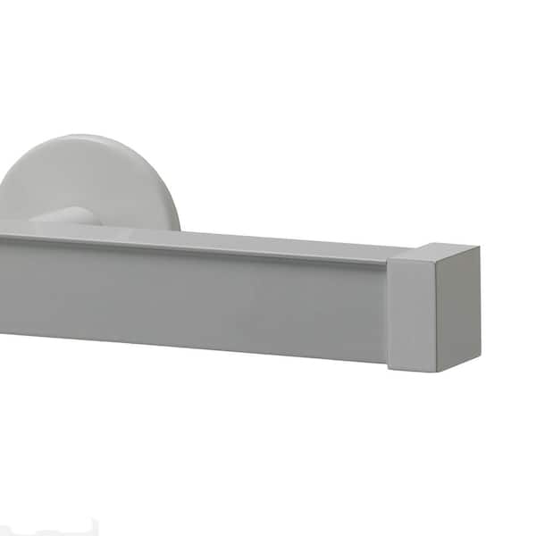 Art Decor Nexgen 96 in. Non-Adjustable Traverse Window Curtain Rod Set in White with Endcap