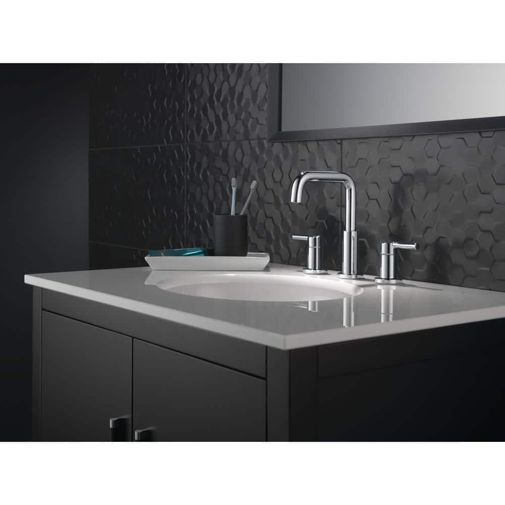 Nicoli Chrome Widespread Bathroom Faucet with Lever Handles
