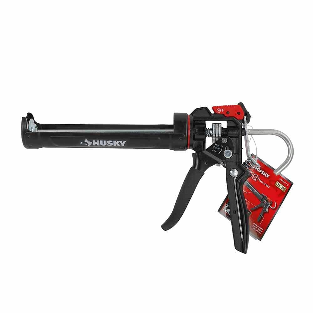 Husky 10 Heavy-Duty High Leverage Drip Free Caulk Gun 19PT0902 The Home ...