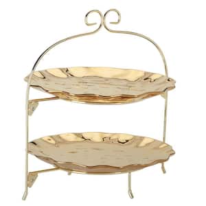 Gold Coast 2-Tier Dish Rack with 11 in. Plates