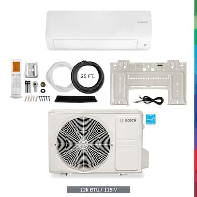Climate 5000 Single Zone 12,000 BTU 1 Ton Ductless Mini Split Air Conditioner and Heat Pump 115-Volt