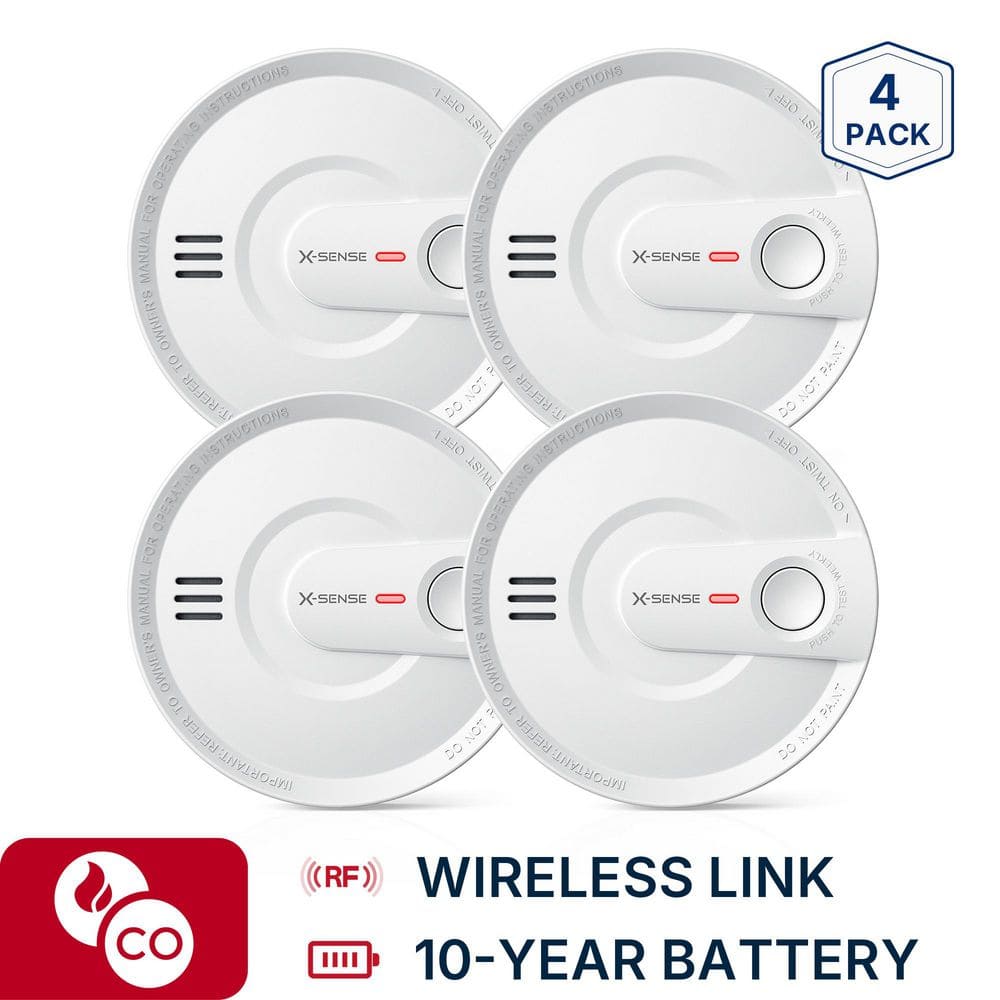 10-Year Battery Wireless Interconnected Smoke Detector with Photoelectric Sensor and LED Warning Light 4 Pack SD20-W price history on PriceWatchPro